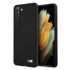 Etui BMW BMHCS21SMSILBK Samsung Galaxy S21 černý/black silikonová kolekce M