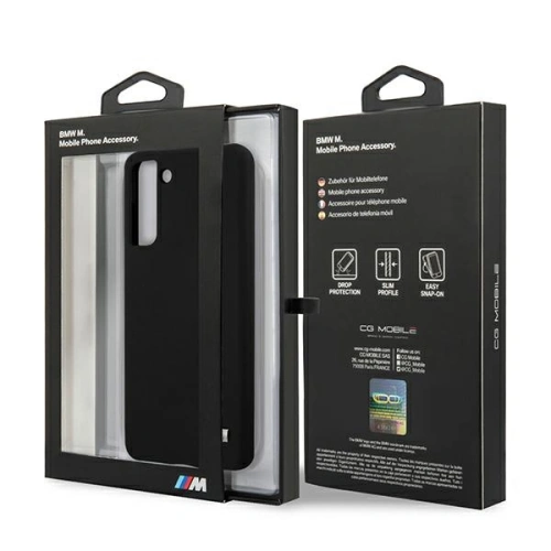 Kup Etui BMW BMHCS21SMSILBK Samsung Galaxy S21 czarny/black Silicone M Collection - BMW125BLK - {ean13} - Sklep Home Screen