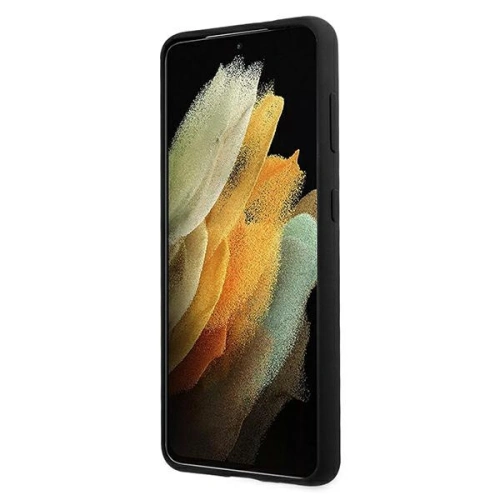 Buy BMW BMHCS21SSILBK Samsung Galaxy S21 black hardcase Silicone Signature - BMW127BLK - {ean13} - Home Screen Store Europe