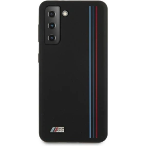 Kup Etui BMW BMHCS21SSIVTBK Samsung Galaxy S21 negru/black Silicone Stripes M Collection - BMW130BLK - {ean13} - Sklep Home Screen
