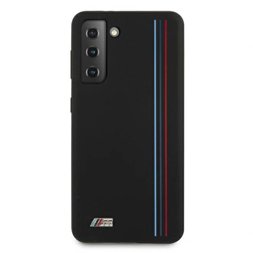 Kup Etui BMW BMHCS21SSIVTBK Samsung Galaxy S21 fekete/szürke Szilikon Csíkok M Kollekció - BMW130BLK - {ean13} - Sklep Home Screen