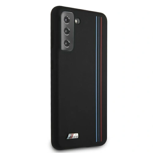 Kup Etui BMW BMHCS21SSIVTBK Samsung Galaxy S21 czarny/black Silicone Stripes M Collection - BMW130BLK - {ean13} - Sklep Home Screen
