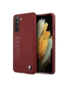 Case BMW BMHCS21SSLBLRE Samsung Galaxy S21 rot hardcase Silicone Signature Logo