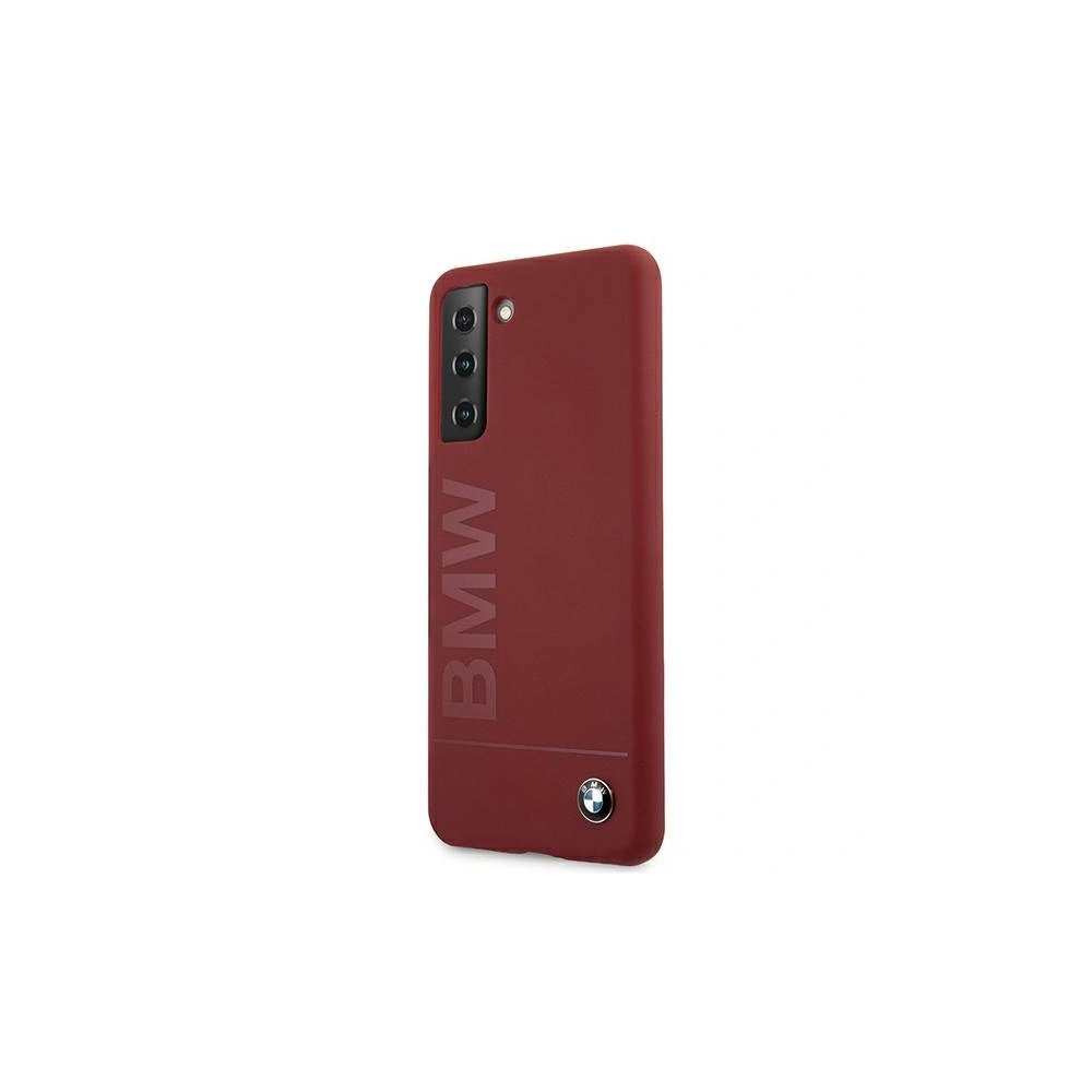 Etui BMW BMHCS21SSLBLRE Samsung Galaxy S21 czerwony/red hardcase Silicone Signature Logo