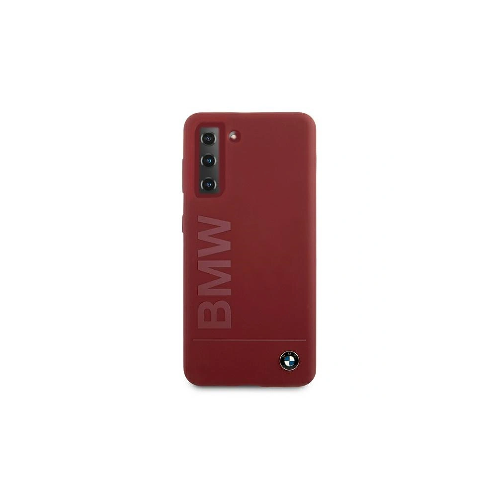 Etui BMW BMHCS21SSLBLRE Samsung Galaxy S21 czerwony/red hardcase Silicone Signature Logo