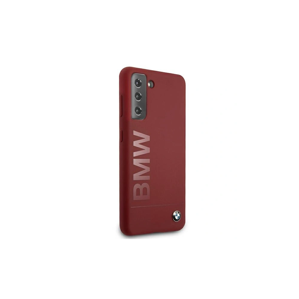 Etui BMW BMHCS21SSLBLRE Samsung Galaxy S21 czerwony/red hardcase Silicone Signature Logo
