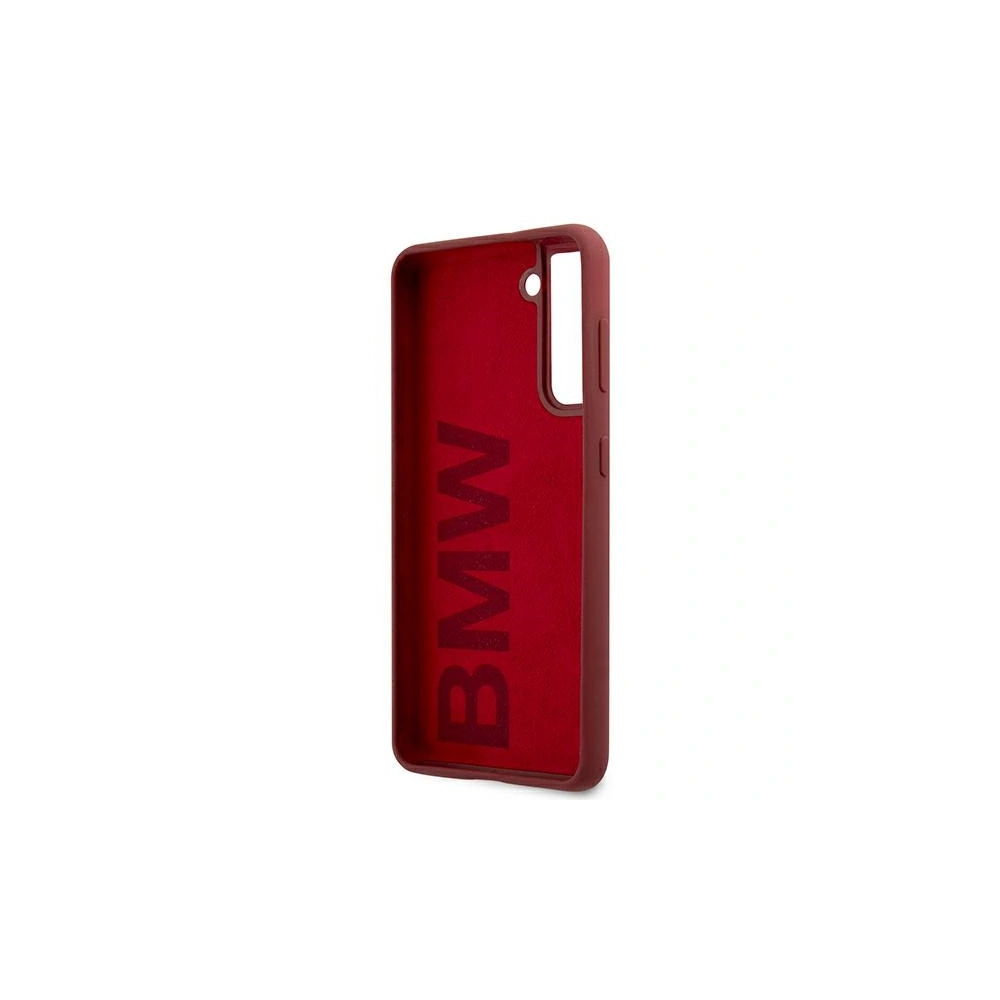Etui BMW BMHCS21SSLBLRE Samsung Galaxy S21 czerwony/red hardcase Silicone Signature Logo