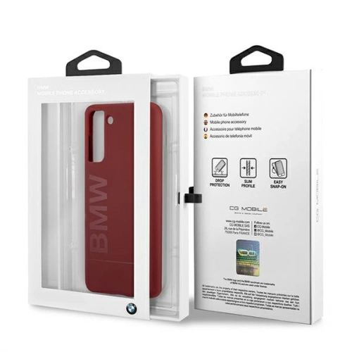 Kup Etui BMW BMHCS21SSLBLRE Samsung Galaxy S21 czerwony/red hardcase Silicone Signature Logo - BMW132RED - {ean13} - Sklep Home Screen