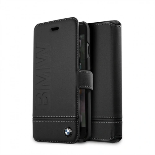 Kup Case BMW BMFLBKI8LLSB Apple iPhone SE 2022/SE 2020/8/7 Buch schwarz/black - BMW135BLK - {ean13} - Sklep Home Screen