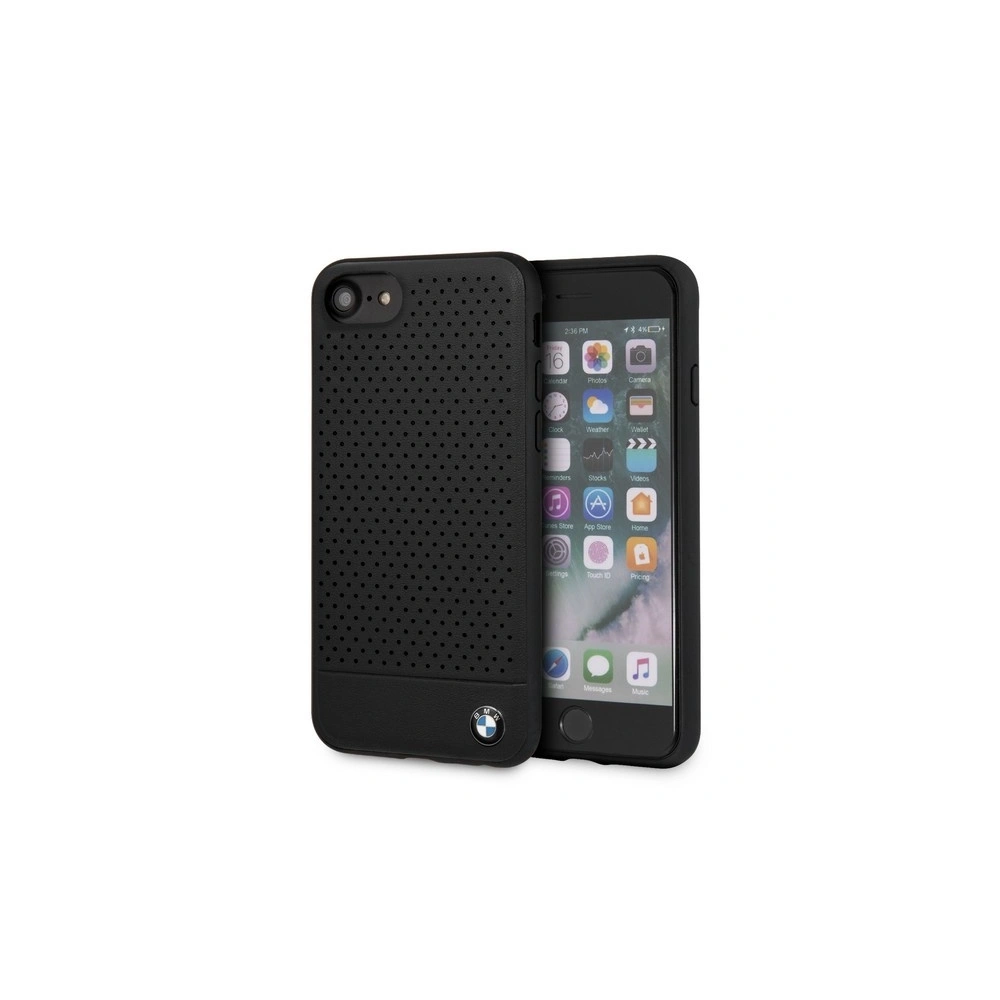Etui BMW BMHCI8PEBOBK Apple iPhone SE 2022/SE 2020/8/7 czarny/black hardcase Signature Perforated