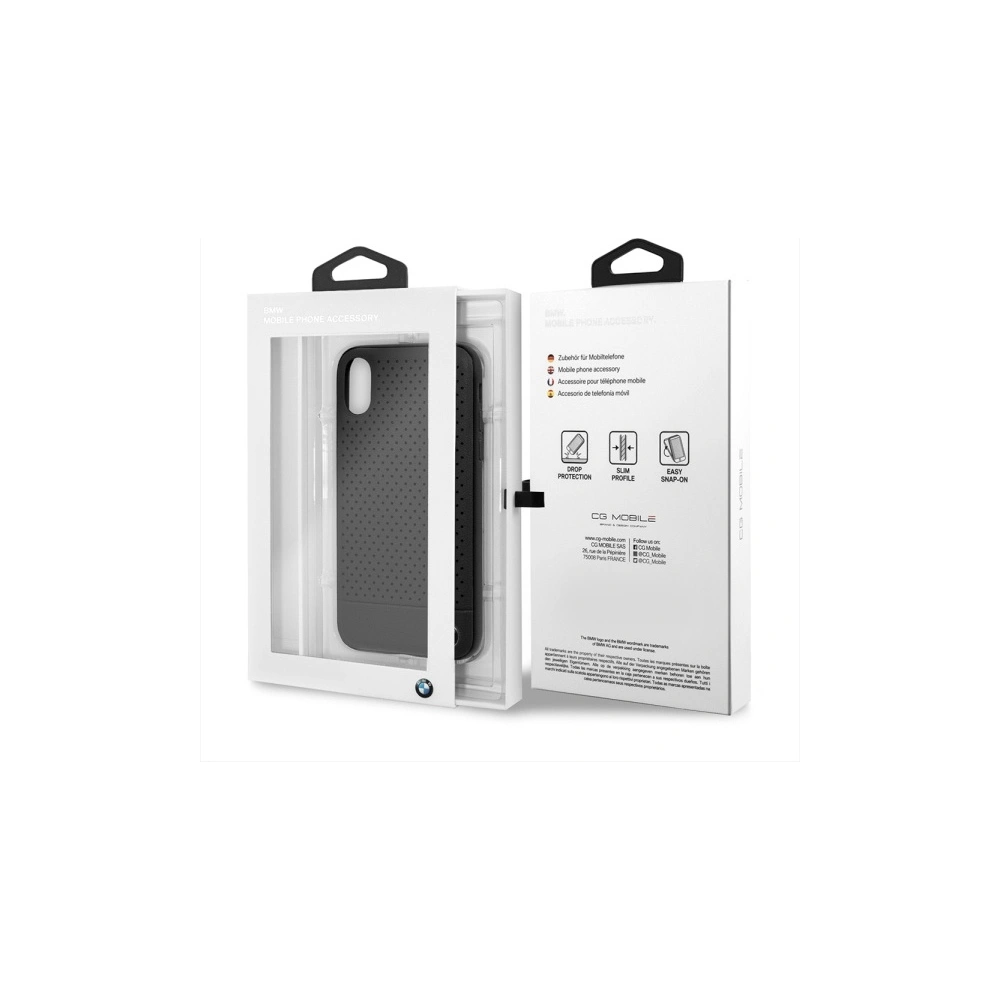 Etui BMW BMHCI65PEBOBK Apple iPhone XS Max czarny/black hardcase Signature Perforated