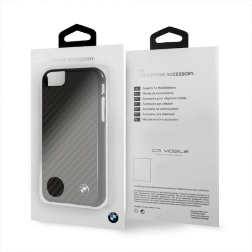 Etui BMW BMHCI8MBC Apple iPhone SE 2022/SE 2020/8/7 czarny/black hardcase Carbon