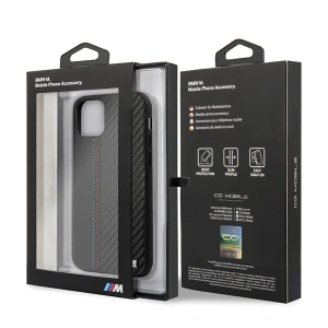 Etui BMW BMHCN58MCARBK Apple iPhone 11 Pro czarny/black hardcase PU Carbon