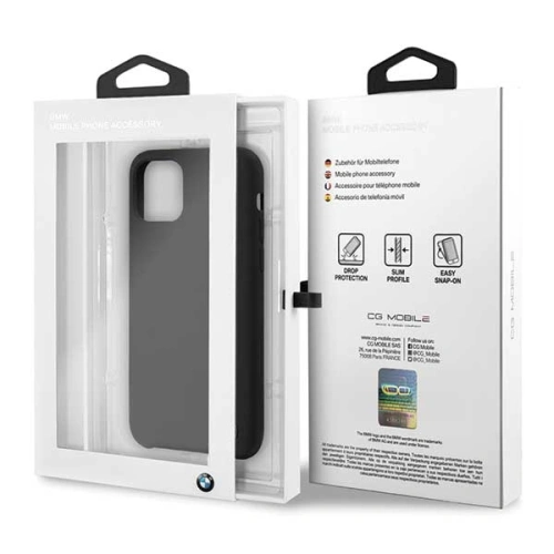 Kup Etui BMW BMHCN58SILBK Apple iPhone 11 Pro negru/black hardcase Silicon - BMW167BLK - {ean13} - Sklep Home Screen