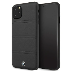Buy BMW BMHCN65PELBK Apple iPhone 11 Pro Max black hardcase Signature Horizontal Lines - BMW181BLK - {ean13} - Home Screen Store Europe