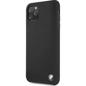 Buy BMW BMHCN65SILBK Apple iPhone 11 Pro Max black hardcase Silicone - BMW182BLK - {ean13} - Home Screen Store Europe