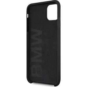 Buy BMW BMHCN65SILBK Apple iPhone 11 Pro Max black hardcase Silicone - BMW182BLK - {ean13} - Home Screen Store Europe