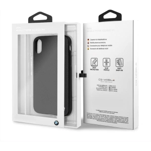 BMW BMHCPXGLBK Apple iPhone X black hardcase grained