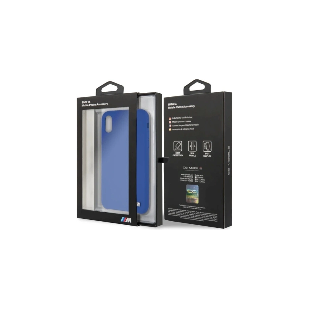 Etui BMW BMHCPXMSILNA Apple iPhone X/XS niebieski/navy hardcase Silicone M Collection