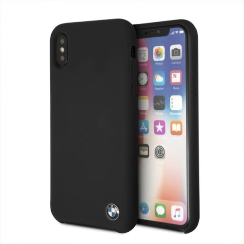Kup Case BMW BMHCPXSILBK Apple iPhone X/XS schwarz/hardcase Silikon - BMW191BLK - {ean13} - Sklep Home Screen