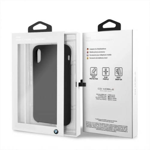 Kup Case BMW BMHCPXSILBK Apple iPhone X/XS schwarz/hardcase Silikon - BMW191BLK - {ean13} - Sklep Home Screen