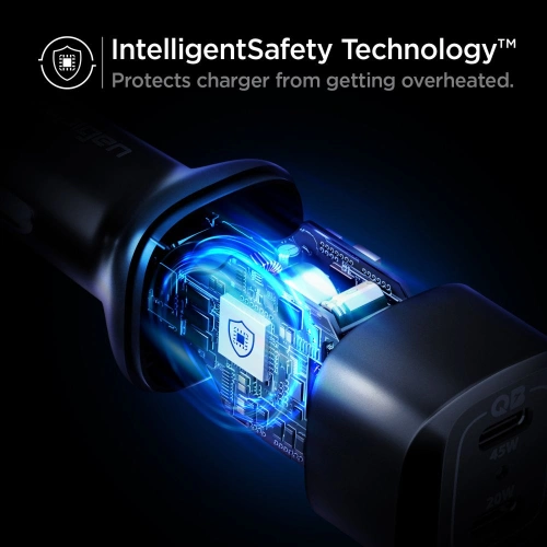 Kup Auto nabíječka Spigen PC2000 PowerArc 2-port Car Charger PD 45W QC 3.0 Černá - SPN1855BLK - {ean13} - Sklep Home Screen