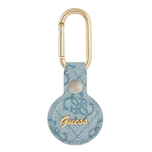 Kup Etui Guess GUATP4GMSRB Apple AirTag albastru/blue 4G Vintage Script - GUE1246BLU - {ean13} - Sklep Home Screen