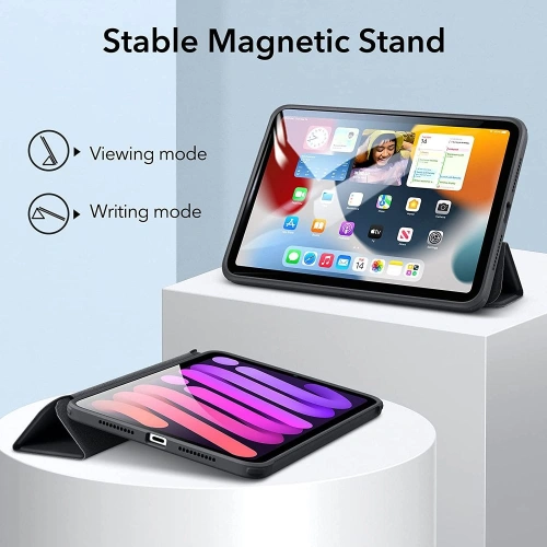 Kup Etui ESR Rebound Hybrid Apple iPad mini 2021 (a 6-a generație) / iPad mini 8.3" 2024 7gen Frosted Black - ESR389BLK - {ean13} - Sklep Home Screen