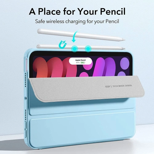 Kup Etui ESR Rebound Hybrid Apple iPad mini 2021 (6. generacji) / iPad mini 8.3" 2024 (7. generacji) Frosted Blue - ESR390BLU - {ean13} - Sklep Home Screen