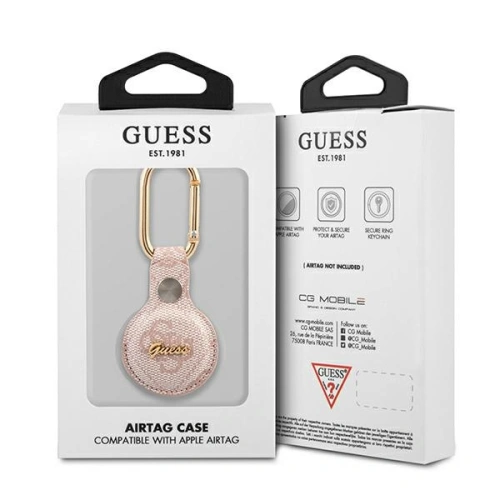 Kup Case Guess GUATP4GMSRP Apple AirTag rosa/pink 4G Vintage Script - GUE1248PNK - {ean13} - Sklep Home Screen