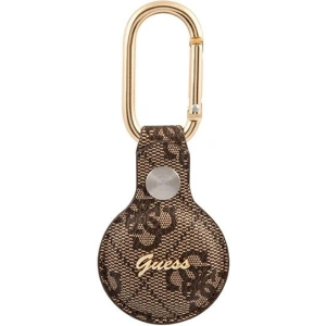 Kup Etui Guess GUATP4GMSRW Apple AirTag brązowy/brown 4G Vintage Script - GUE1249BR - {ean13} - Sklep Home Screen