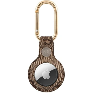 Kup Etui Guess GUATP4GMSRW Apple AirTag brązowy/brown 4G Vintage Script - GUE1249BR - {ean13} - Sklep Home Screen