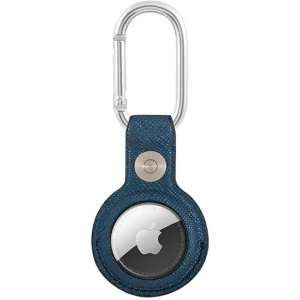 Kup Etui Guess GUATPSASRSB Apple AirTag niebieski/blue Saffiano Vintage Script - GUE1250BLU - {ean13} - Sklep Home Screen