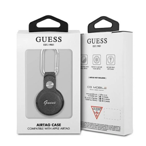 Kup Case Guess GUATPSASRSG Apple AirTag grau/grau Saffiano Vintage Script - GUE1252GRY - {ean13} - Sklep Home Screen