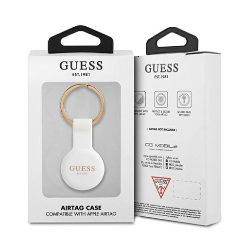 Kup Etui Guess GUATSGEH Apple AirTag alb/white Silicon - GUE1255WHT - {ean13} - Sklep Home Screen