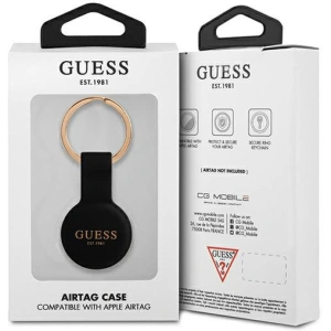 Kup Etui Guess GUATSGEK Apple AirTag czarny/black Silicone - GUE1256BLK - {ean13} - Sklep Home Screen