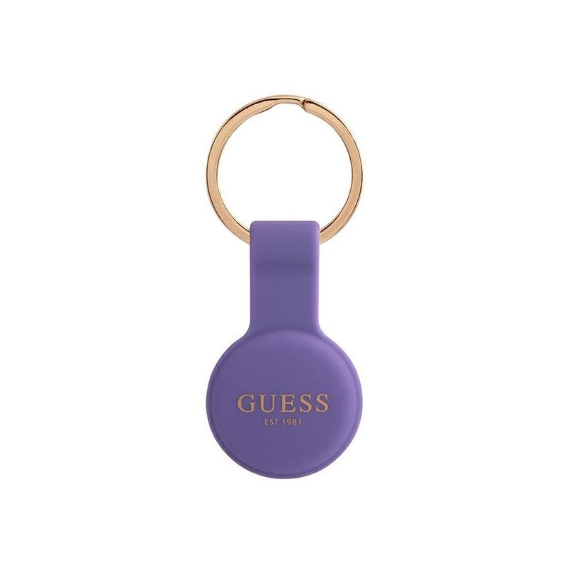 Buy Guess GUATSGEU Apple AirTag purple Silicone - 3666339018528 - GUE1259PRP - Homescreen.pl