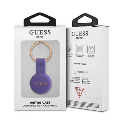 Kup Etui Guess GUATSGEU Apple AirTag fioletowy/purple Silicone - GUE1259PRP - {ean13} - Sklep Home Screen