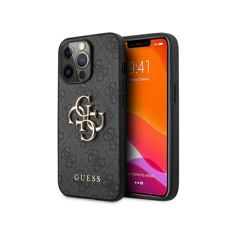 Buy Guess GUHCP13L4GMGGR Apple iPhone 13 Pro grey hardcase 4G Big Metal Logo - 3666339024819 - GUE1263GRY - Homescreen.pl