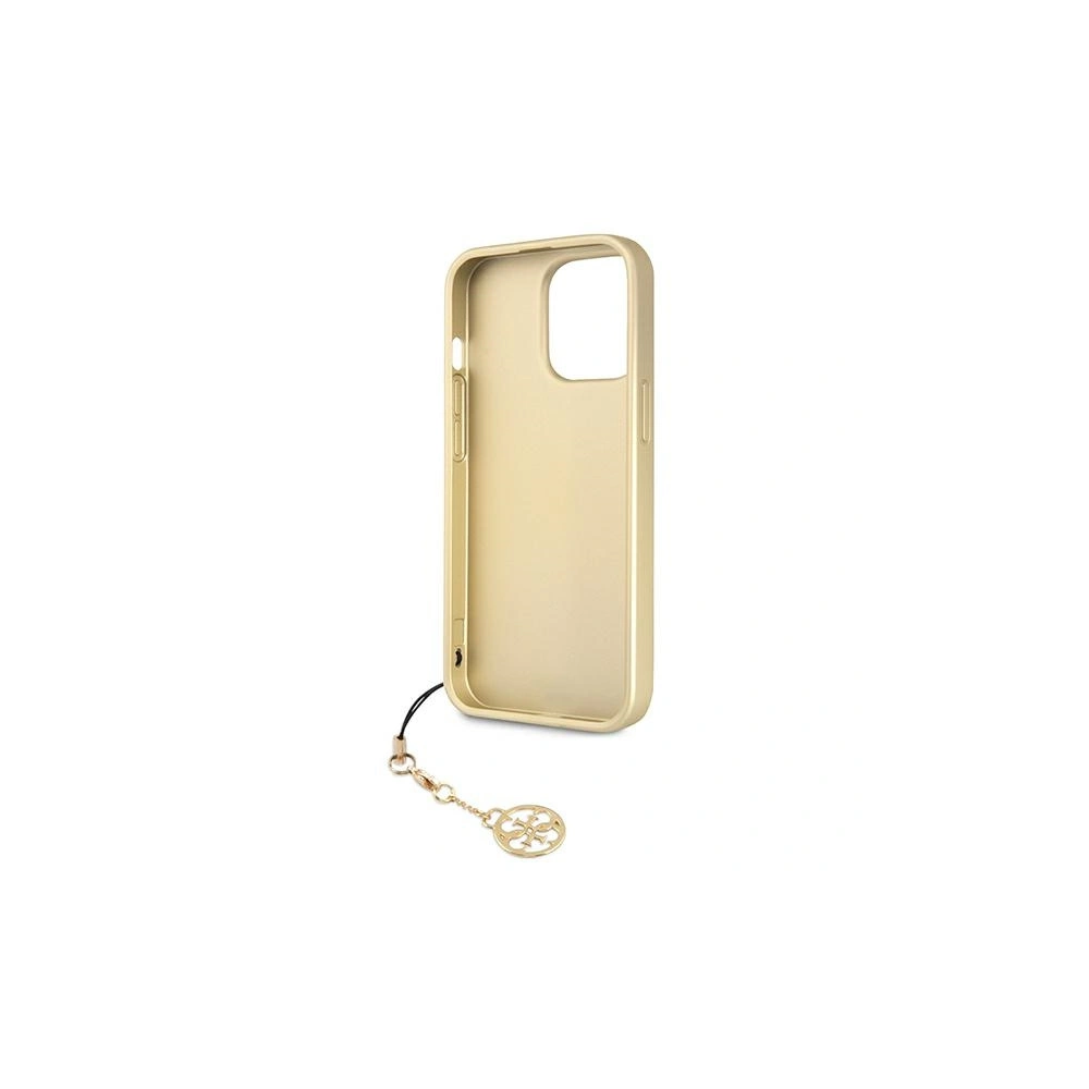 Etui Guess GUHCP13LGF4GBR Apple iPhone 13 Pro brązowy/brown hardcase 4G Charms Collection