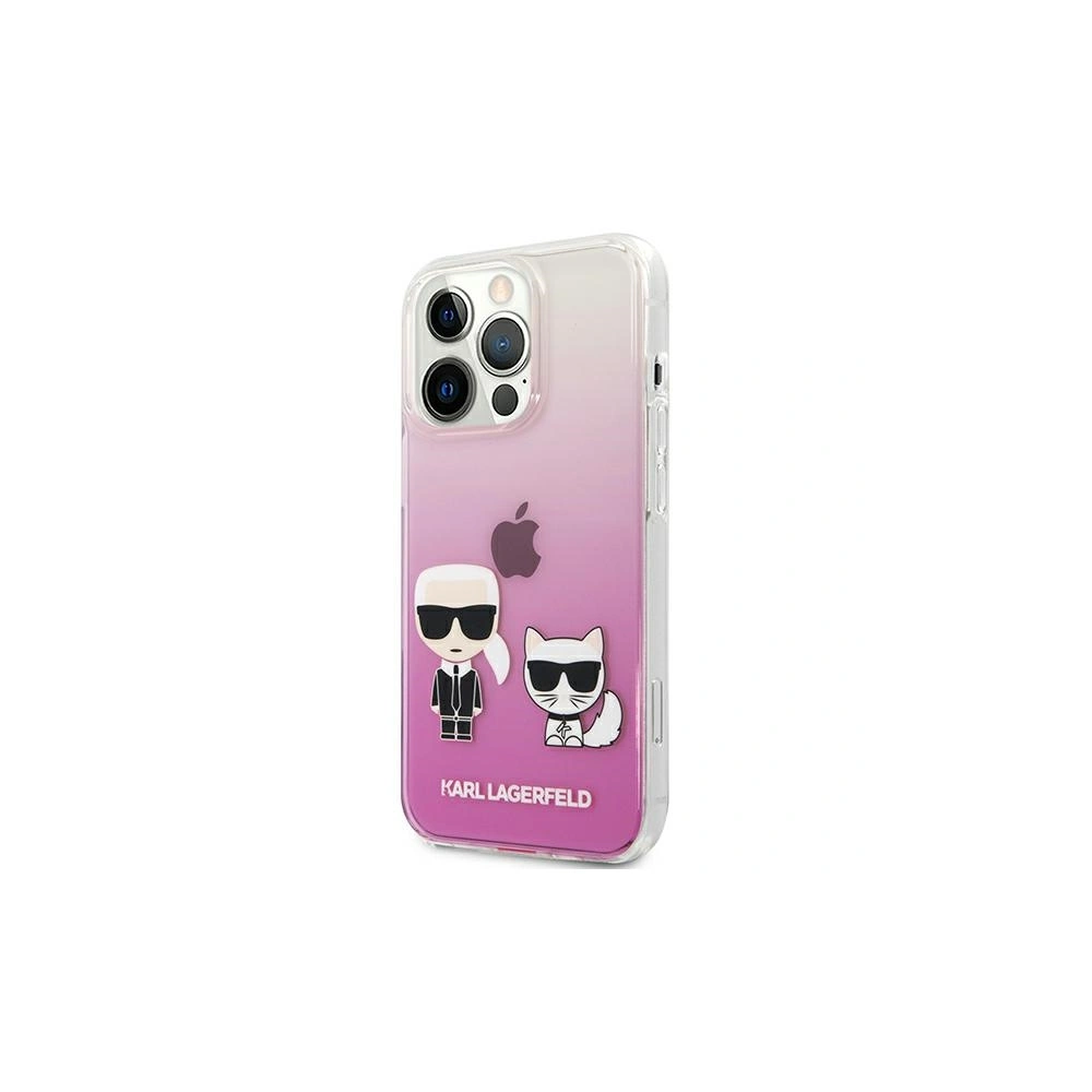 Etui Karl Lagerfeld KLHCP13LCKTRP Apple iPhone 13 Pro hardcase różowy/pink Karl & Choupette
