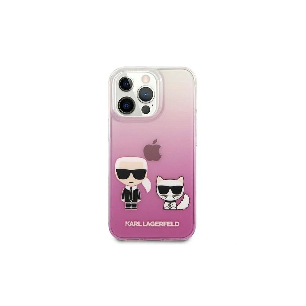 Etui Karl Lagerfeld KLHCP13LCKTRP Apple iPhone 13 Pro hardcase różowy/pink Karl & Choupette