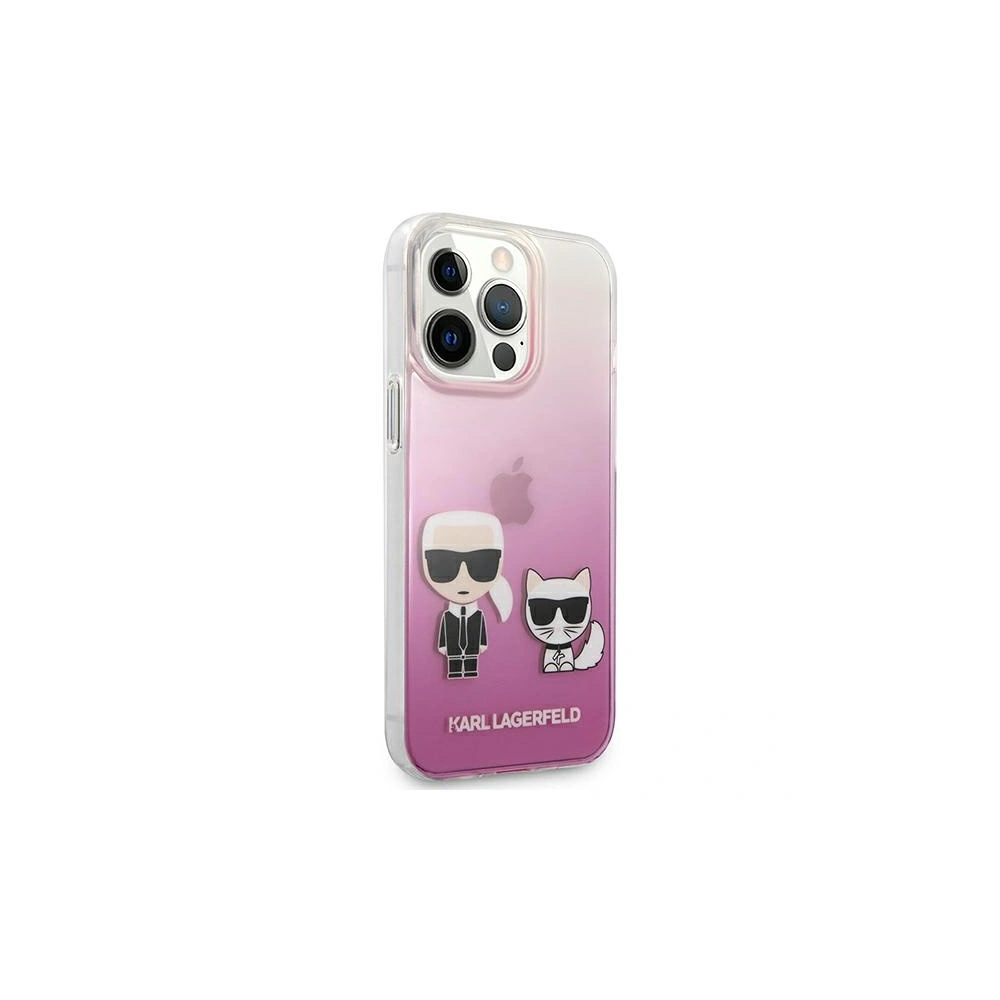 Etui Karl Lagerfeld KLHCP13LCKTRP Apple iPhone 13 Pro hardcase różowy/pink Karl & Choupette