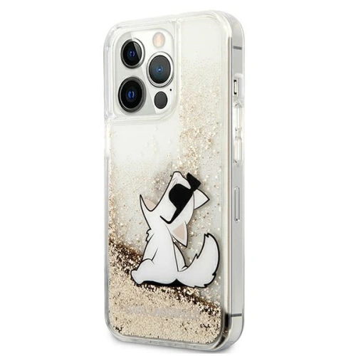 Kup Etui Karl Lagerfeld KLHCP13LGCFD Apple iPhone 13 Pro arany/hardcase Liquid Glitter Choupette Fun - KLD601GLD - {ean13} - Sklep Home Screen