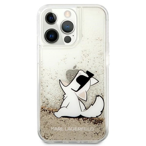 Kup Etui Karl Lagerfeld KLHCP13LGCFD Apple iPhone 13 Pro arany/hardcase Liquid Glitter Choupette Fun - KLD601GLD - {ean13} - Sklep Home Screen