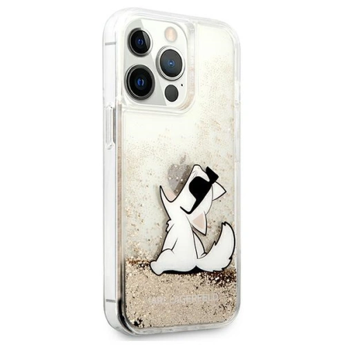 Kup Etui Karl Lagerfeld KLHCP13LGCFD Apple iPhone 13 Pro zlatý/gold hardcase Liquid Glitter Choupette Fun - KLD601GLD - {ean13} - Sklep Home Screen