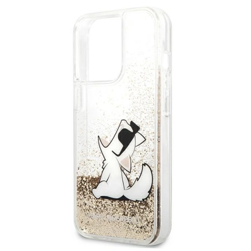 Kup Etui Karl Lagerfeld KLHCP13LGCFD Apple iPhone 13 Pro arany/hardcase Liquid Glitter Choupette Fun - KLD601GLD - {ean13} - Sklep Home Screen