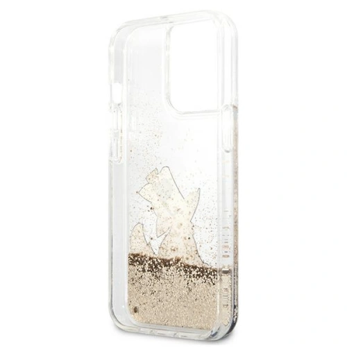 Kup Etui Karl Lagerfeld KLHCP13LGCFD Apple iPhone 13 Pro arany/hardcase Liquid Glitter Choupette Fun - KLD601GLD - {ean13} - Sklep Home Screen