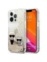 Etui Karl Lagerfeld KLHCP13LGKCD Apple iPhone 13 Pro arany/hardcase Liquid Glitter Karl&Choupette