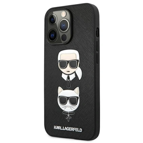 Kup Etui Karl Lagerfeld KLHCP13LSAKICKCBK Apple iPhone 13 Pro černý/black book Saffiano Karl & Choupette - KLD606BLK - {ean13} - Sklep Home Screen